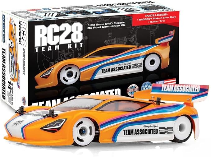 Associated 20168 RC28R Team Kit W/Body and Tires - Requires Assembly