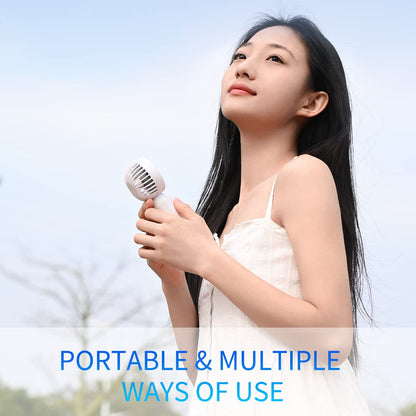 Mini Portable Fan 24 Pack, Cute Handheld Battery Operated Lightweight Small Personal Fans with 3 Speeds and USB Rechargeable Eyelash Fan for Stylish Girl Kids Women Men Office Outdoor Travel Camping