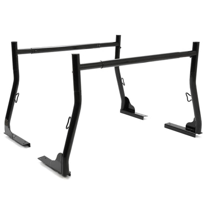 KUAFU Extendable Truck Rack Heavy Duty Steel Truck Bed Ladder Rack Compatible with Truck-Bed Width Ranged from Min.51 - Max.71,800Ibs Capacity Cargo Rack Kayak Surfboard Lumber Rack Two-bar Set