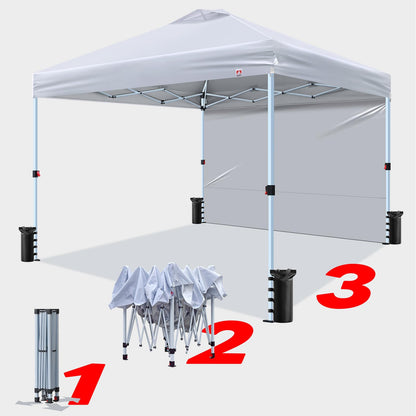 CLAETF 10x10 Pop Up Canopy Tent,10X10FT (White, 10x10FT)