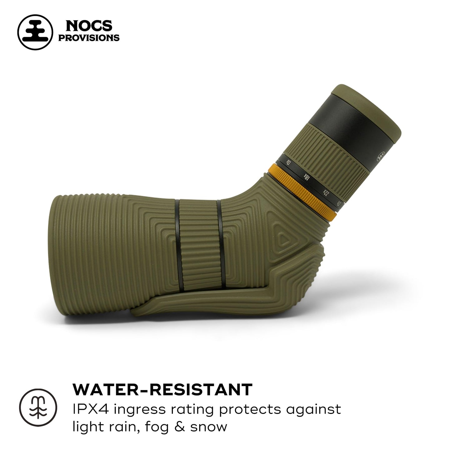 Nocs Provisions Lite View 9-27x56mm Spotting Scope – Compact, Fully Multi-Coated, Anti-Scratch Optics for Adults & Kids, Ideal for Bird Watching, Hiking, Wildlife & Outdoor Travel - Saguaro Green