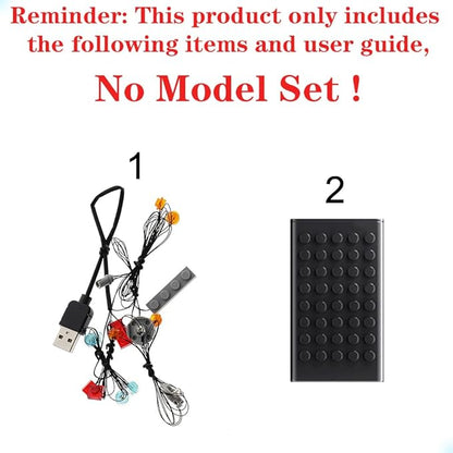 LED Light Set Compatible with Lego 10269 Harley-Davidson Fat Boy Creator Expert Building Blocks Model - Model Set NOT Included