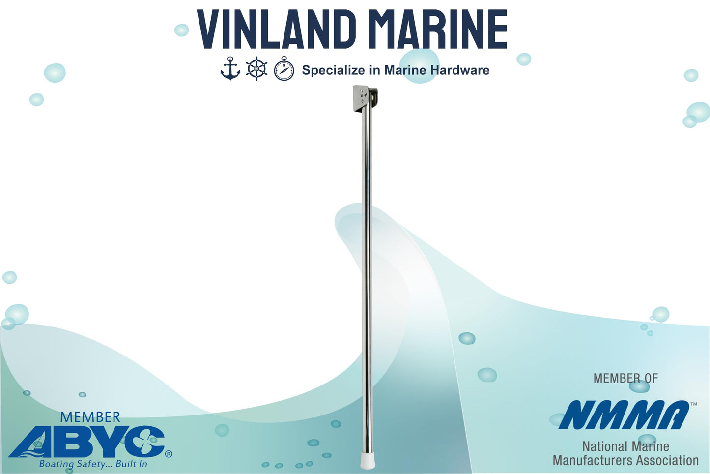 Vinland Marine 36" Seat Support Swing Leg for Foldable Boat Bench Seat 304 Stainless Steel, boat seat stand, jon boat, pontoon