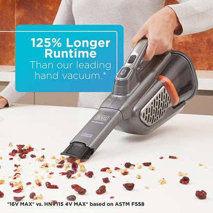 BLACK+DECKER Hand Vacuum - 16V MAX* DUSTBUSTER AdvancedClean+ | Lightweight, Cordless Design