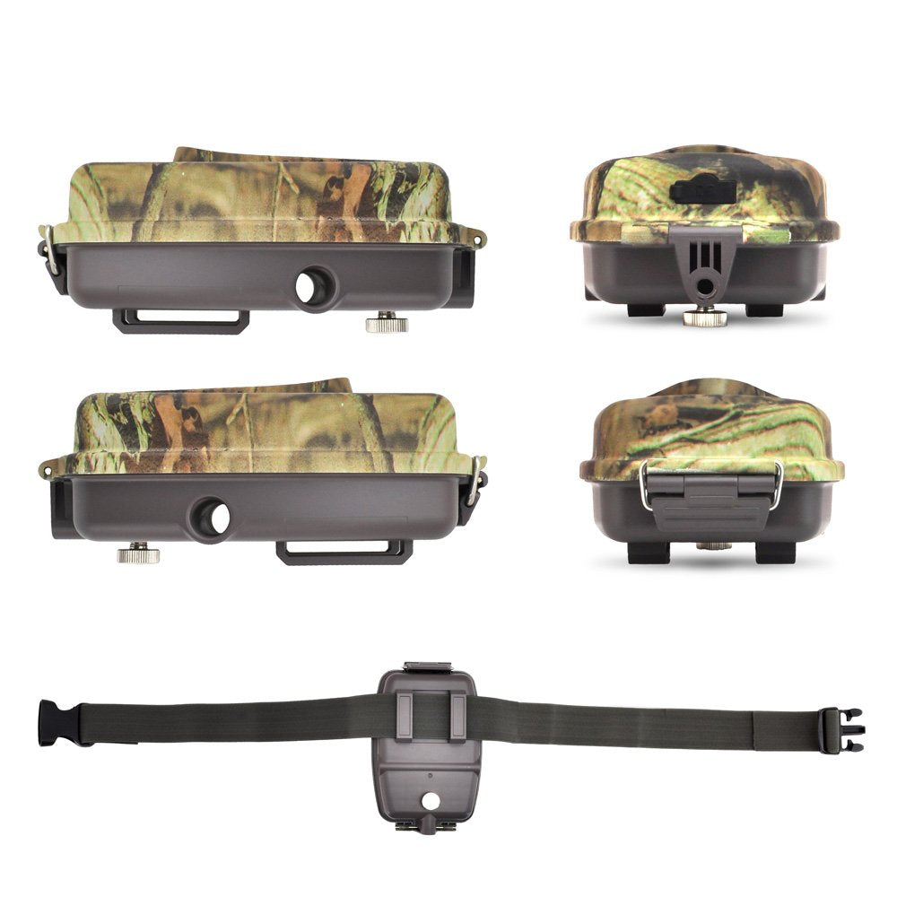 Pyle PHTCM38 Water Resistant Wild Game Trail Scouting Camera with Infrared Night Vision, Record Video, Snap Images and Invisible Flash