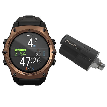 Shearwater Teric Dive Computer with GPS Transmitter, Bronze Journey Edition