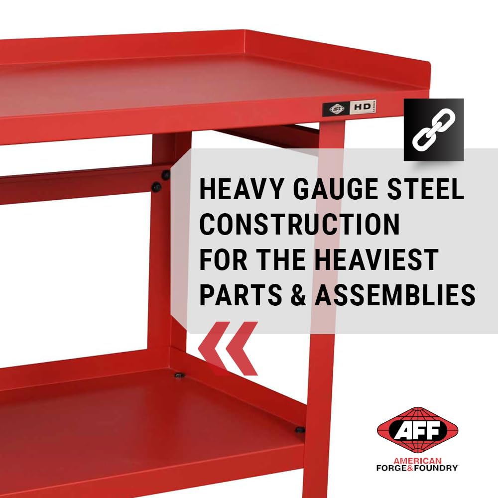 AFF Workbench - Heavy Duty Work Table with Storage Shelf - 1300 LB Capacity