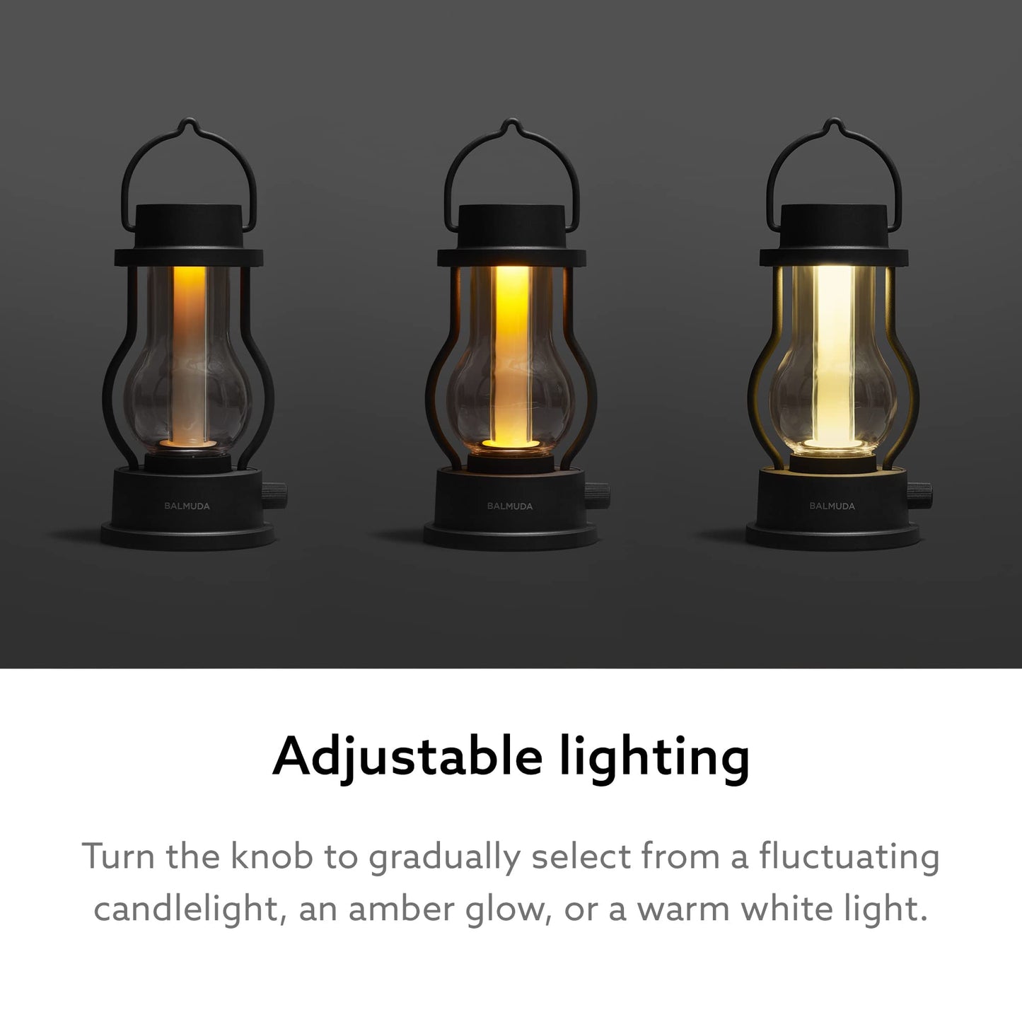 BALMUDA Combo Pack The Speaker The Lantern Gray | Rechargeable Portable Bluetooth Speaker & Rechargeable LED Lantern