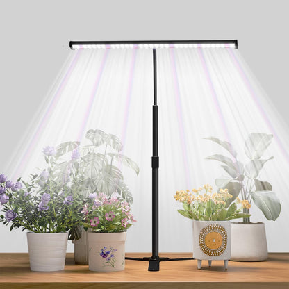 Super-Bright Grow Light for Indoor Plants, 6000K 108LEDs Full Spectrum Plant Lamp with Timer 4/8/12Hrs & Height Extendable for Home Office Desktop Plants, 12V 3A High Power Output for Faster Growth