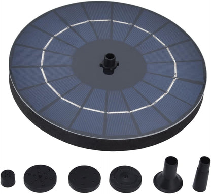 Solar Bird Bath Fountain Pump by 9V - 3.5W Free Standing Water Sprinkler with Solar Panel