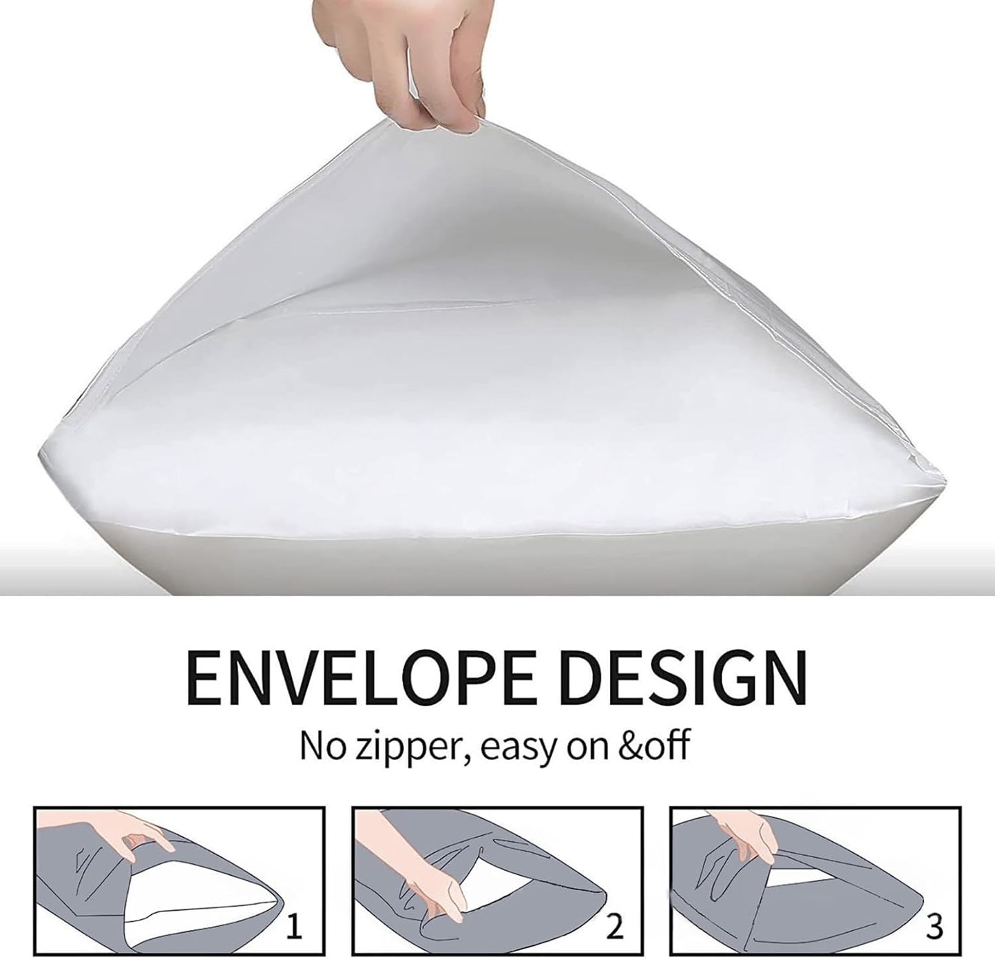 Microfiber Pillowcases by [Brand Name] - Super Soft, Wrinkle & Fade Resistant | 20x30 Inches, Black - 2 Pack