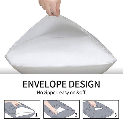 Skiennix Microfiber Bed Pillowcases - Super Soft, Wrinkle & Fade Resistant | 2 Pack, 20x26, White