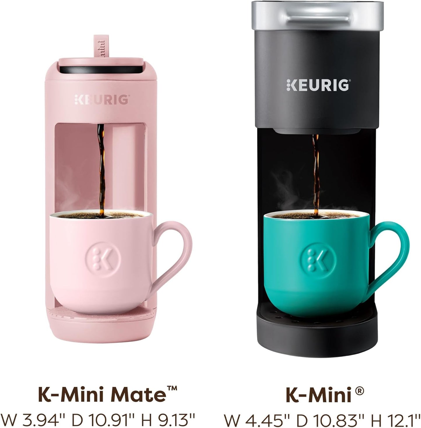 Keurig K-Mini Mate Coffee Maker - Compact Single Serve K-Cup Brewer for Small Spaces | Pink Sands, 12 oz