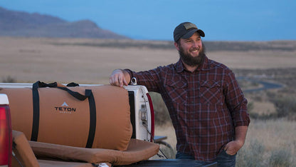 Teton Canvas Mammoth, 20 Degree Double Sleeping Bag, A Warm Bag The Whole Family can Enjoy. Great for Camping, Hunting and Base Camp. Compression Sack Included