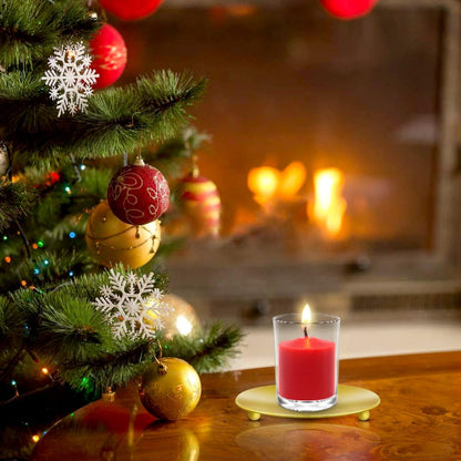 Amusaer Unscented Red Votive Candles in Bulk, 72 Packs Small Wax Candles for Wedding, Party & Home (8 Hour), 1.5"" D x 1.25"" H