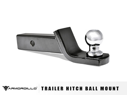 Armordillo Class 3 Trailer Hitch 2-Inch Receiver with Loaded Ball Mount|Compatible with 2011-2017 Ford Explorer / 2013-2017 Ford Police Interceptor Utility|8736197|Tow Hitch|Gloss Black