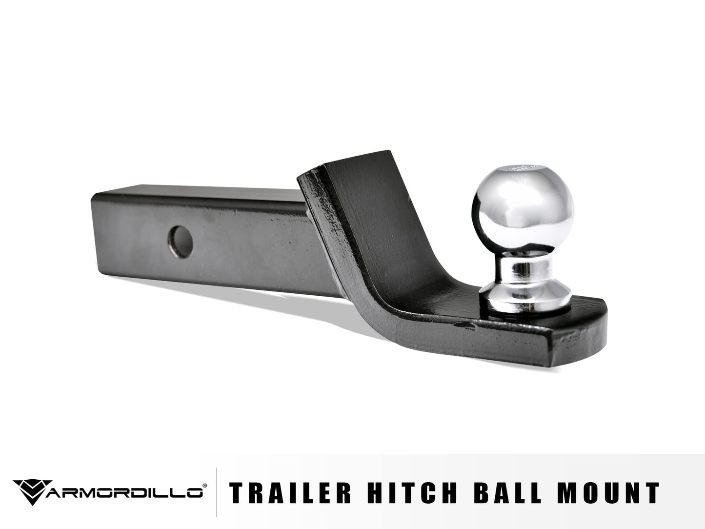 Armordillo Class 3 Trailer Hitch 2-Inch Receiver with Loaded Ball Mount|Compatible with 2011-2017 Ford Explorer / 2013-2017 Ford Police Interceptor Utility|8736197|Tow Hitch|Gloss Black