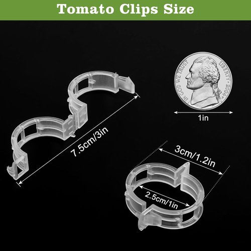 Feed Garden 120 Pcs Plant Clips - Reusable Supports for Climbing Plants, Tomatoes, Cucumbers & More