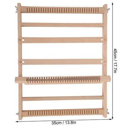 Ichiias DIY Weaving Loom, 45 X 35 X 2.2cm Weaving, Kits Set Weaving Looms for Mats Scarves Carpets Tapestries