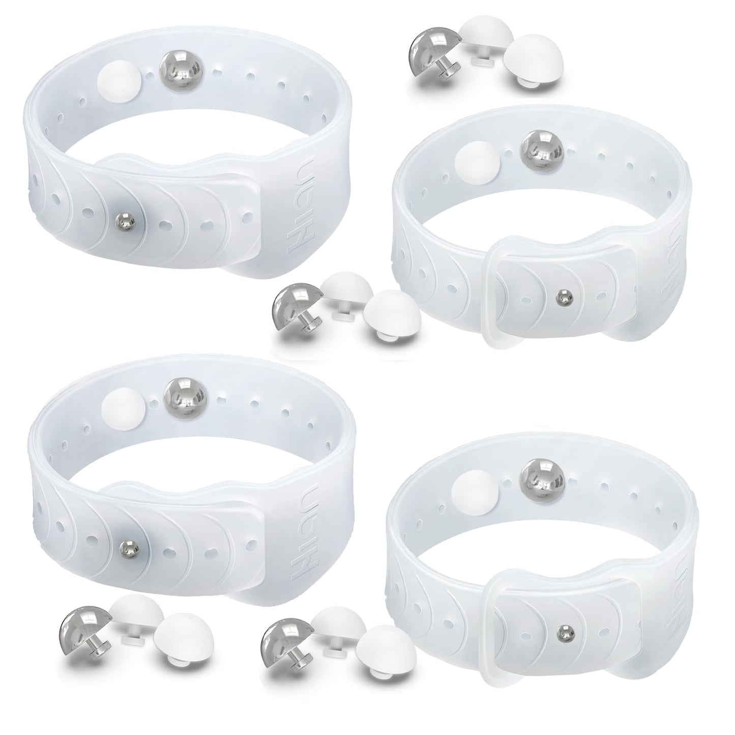 Motion Sickness Bands Sea Sickness Wristbands Acupressure Nausea Wristband/,Natural Relief of Nausea Headaches,Insomnia,Anxiety,Sleep Aid, Morning Sickness,Motion Sickness（2Pairs Transparent）