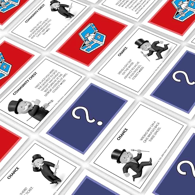 Monopoly Board Game Detroit MI Edition : 2-6 Players Family Board Games for Kids and Adults Board Games for Kids 8 and up for Kids and Adults Ideal for Game Night