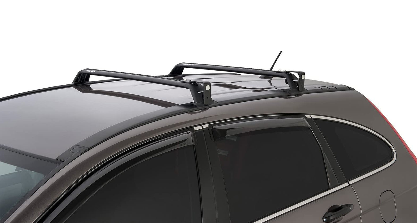 Rhino-Rack Sunseeker Angled Down Awning Brackets for Flush Vortex Bars, Powder Coated Stainless Steel, Black (32127)