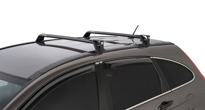 Rhino-Rack Sunseeker Angled Down Awning Brackets for Flush Vortex Bars, Powder Coated Stainless Steel, Black (32127)