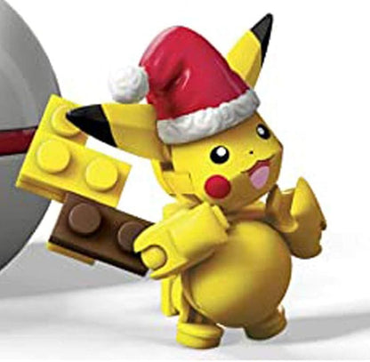 Mega Construx Pokemon Santa Pikachu Building Set