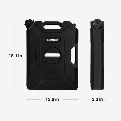 TACMOLLE 2.5 Gallon Water Can - MOLLE Panel Water Tank with Mount, Spout, Water Can Container Pack Fits MOLLE Panels for Vehicles