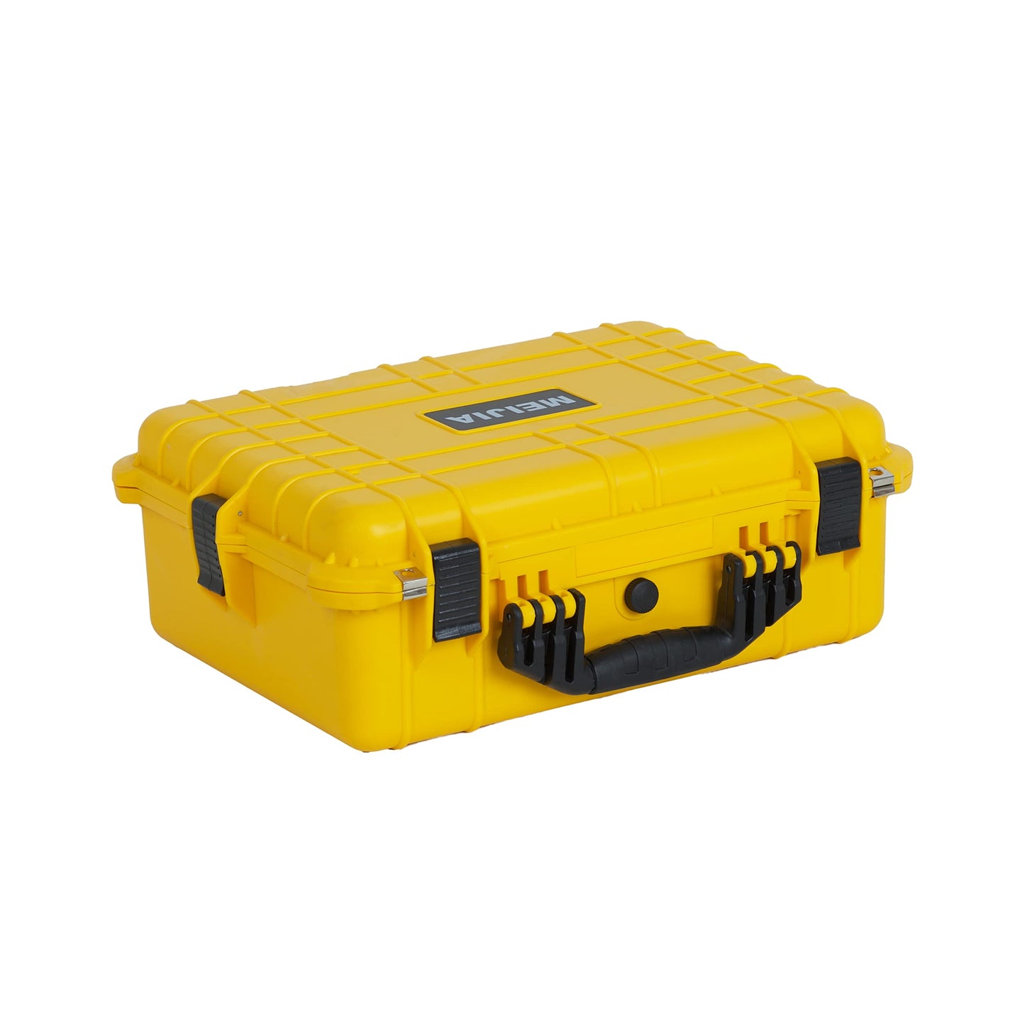 MEIJIA Portable IP67 Waterproof Protective Case,Hard Camera Case,Customized Fit Foam Inserted,Fit for Camera, Equipments, Lens,Drones,19.78“X15.77"x7.41" (Yellow)
