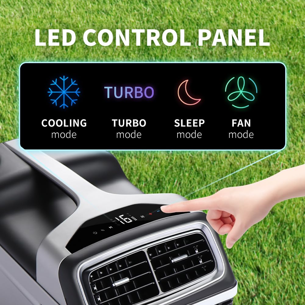 CIGREEN Portable Air Conditioner Air Conditioning Unit Tent Air Conditioner Air Portable AC for Outdoor Tent Camping RV Van Life and Home Use