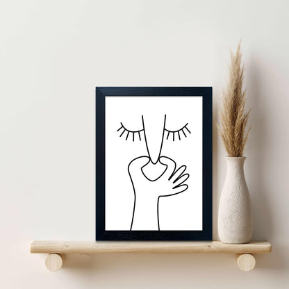 Bathroom Picture Wall Decor, Framed Black and White Bathroom Wall Art, Toilet Paper in Little Funny Raccoon's Hand Animal Canvas Print Painting