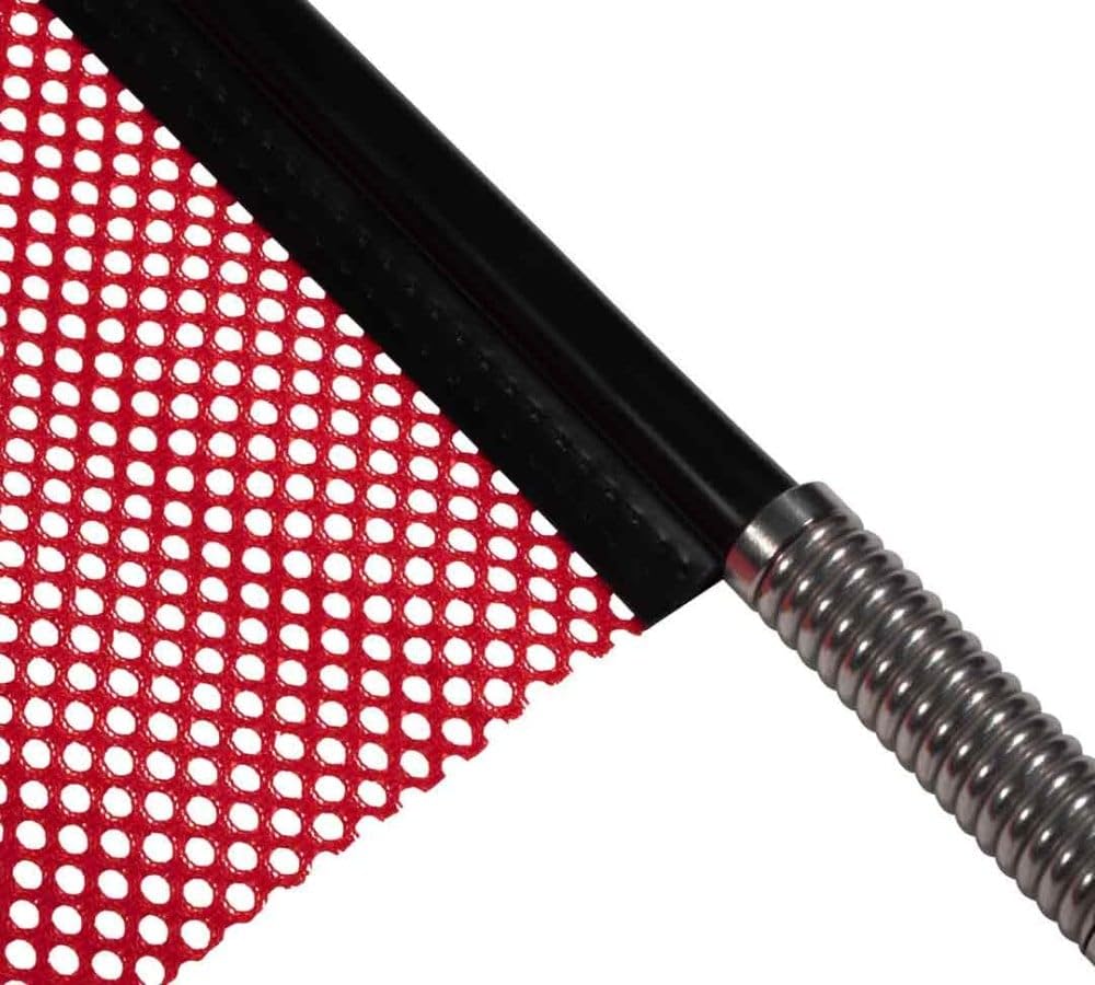 Mytee Products EZ Mount Warning Flag Red 18" x 18" Mesh Safety Flag DOT Compliant | Spring Loaded Quick n Easy Disconnect - 4 Pack
