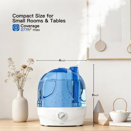 AZEUS Humidifiers, 2.8L Ultrasonic Cool Mist Humidifier for Large Room Babies Office, Quiet Humidifiers with Microporous filters, Lasts up to 50 Hours, Auto Shut-Off (BPA-Free)