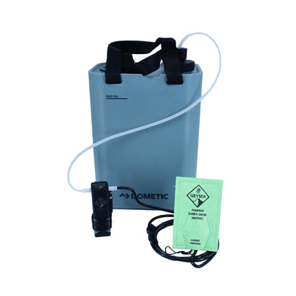 Geyser System Portable Camping Shower & Cleaning Kit for Camping, Backpacking, Overlanding, & Outdoor Recreation - Clean Kit Bundle - Orange