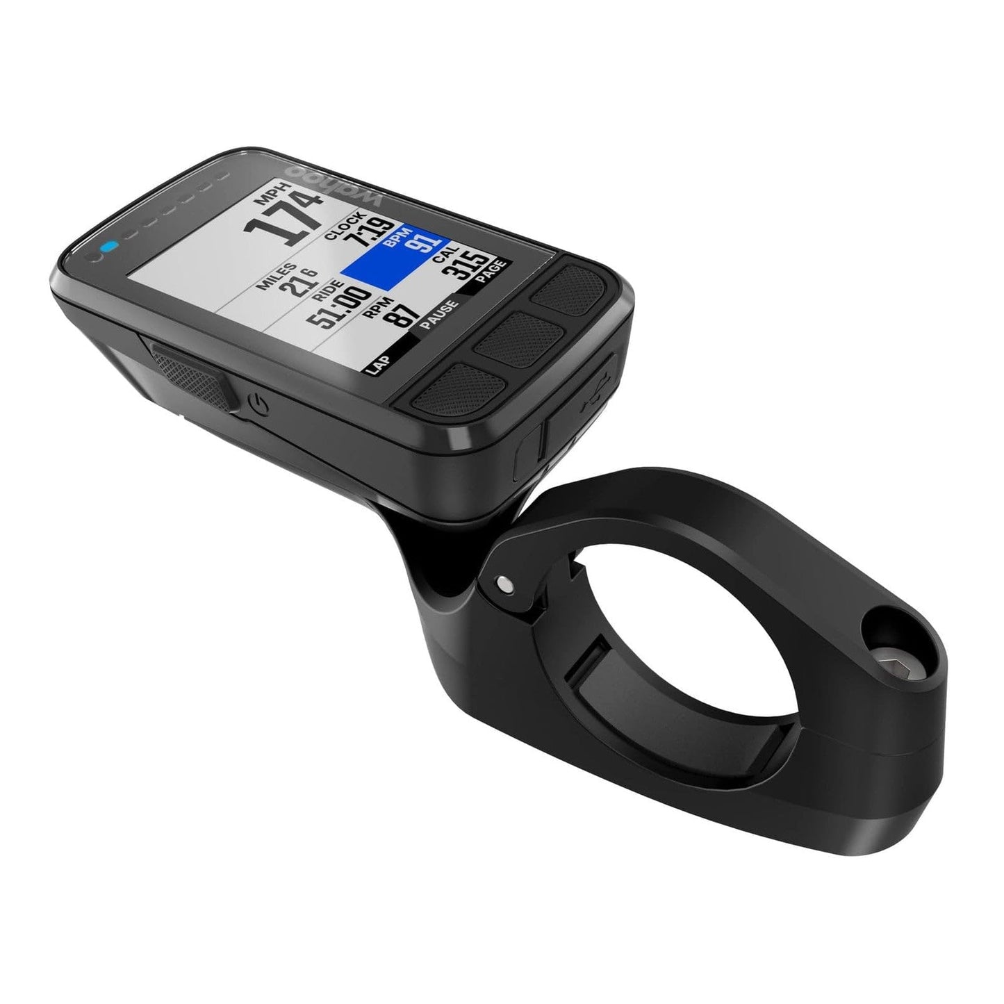 Wahoo ELEMNT Bolt GPS Cycling/Bike Computer,Black