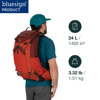 Osprey Manta 24L Men's Hiking Backpack with Hydraulics Reservoir, Oak Leaf Orange