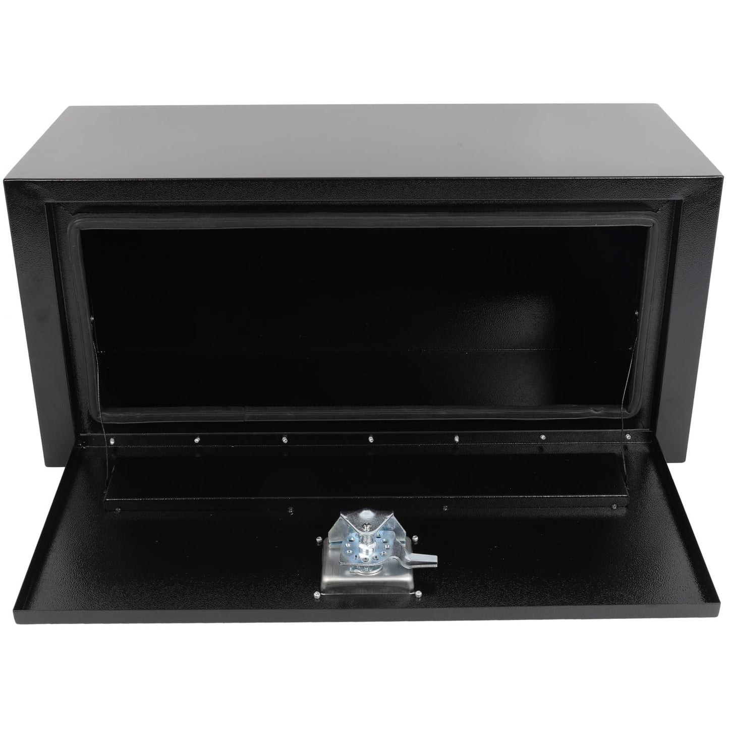 SCITOO 30" Iron Truck Bed Tool Box,Heavy Duty Crossover Storage for Most Full Size Pickups,Lockable Weatherproof Chest,Fits 30" WX14 DX14 H Truck Beds,Easy Access to Load and Unload