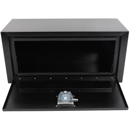 SCITOO 30" Iron Truck Bed Tool Box,Heavy Duty Crossover Storage for Most Full Size Pickups,Lockable Weatherproof Chest,Fits 30" WX14 DX14 H Truck Beds,Easy Access to Load and Unload