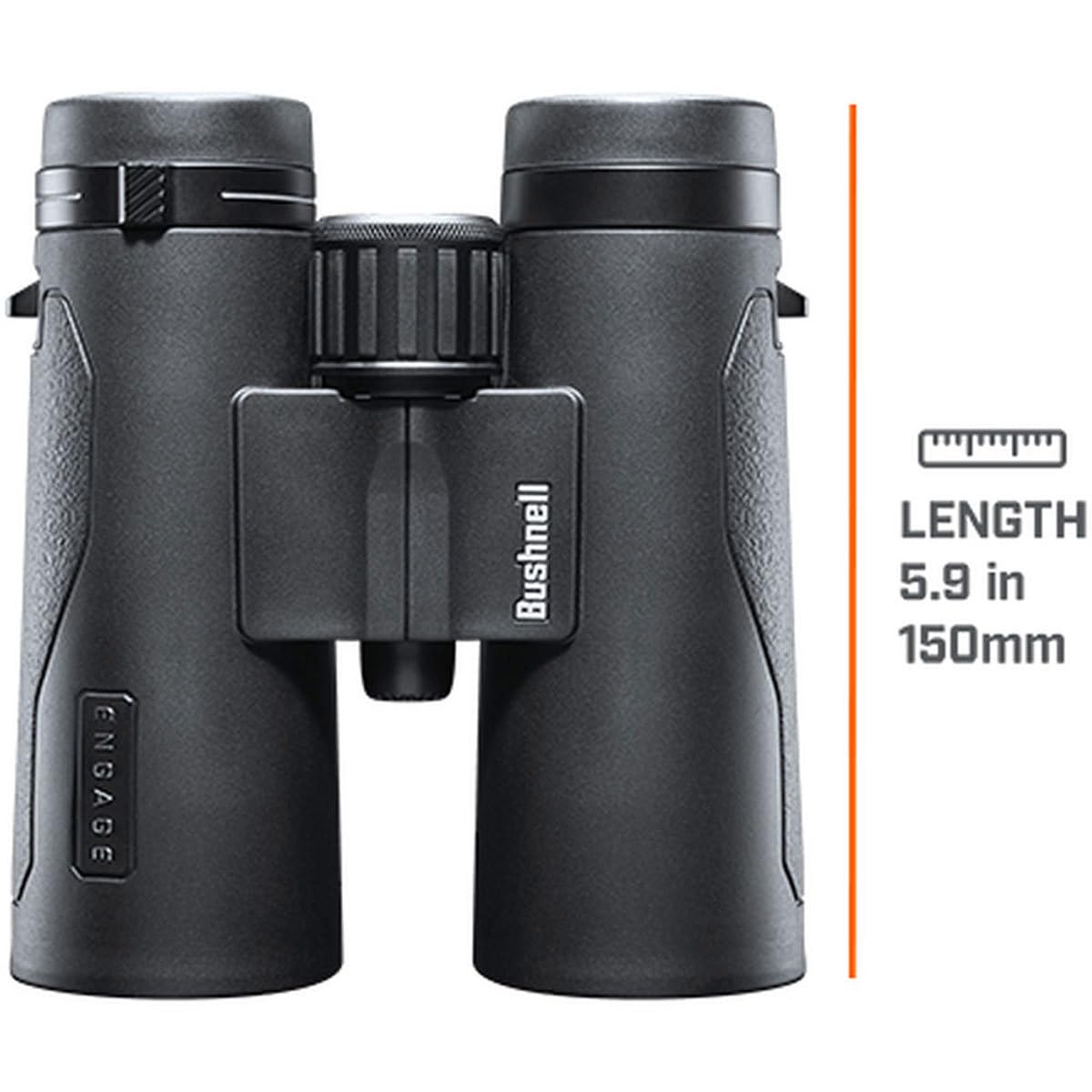 Bushnell Engage X 10x42mm Binoculars, IPX7 Waterproof and Lightweight Binoculars for Hunting, Travel, and Camping in Black