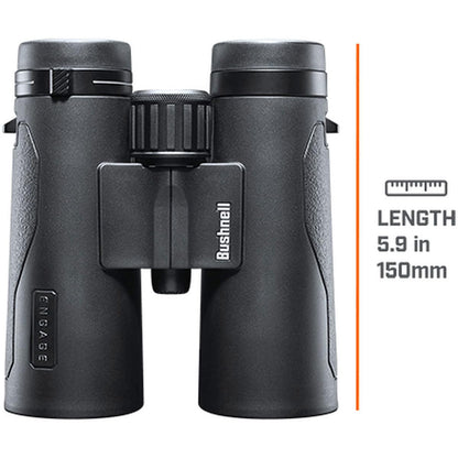 Bushnell Engage X 10x42mm Binoculars, IPX7 Waterproof and Lightweight Binoculars for Hunting, Travel, and Camping in Black