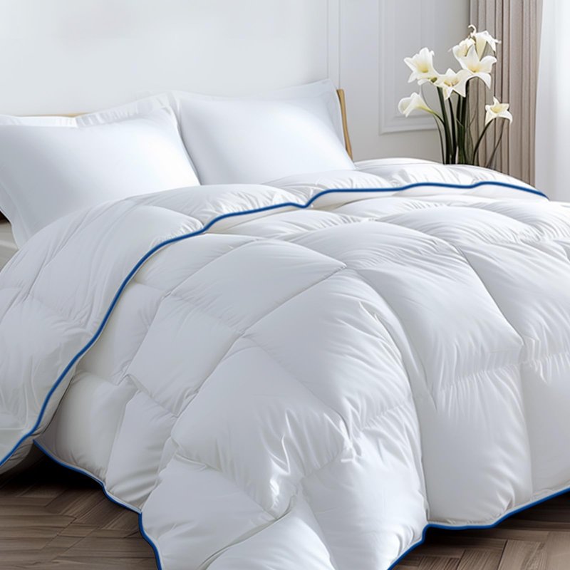 Ankwos White Down Alternative Comforter Soft, Fluffy, and Cozy All Season Bedding, Machine Washable, Hypoallergenic Duvet Insert Oeko-TEX Certified (King, 106 x 90 inches)