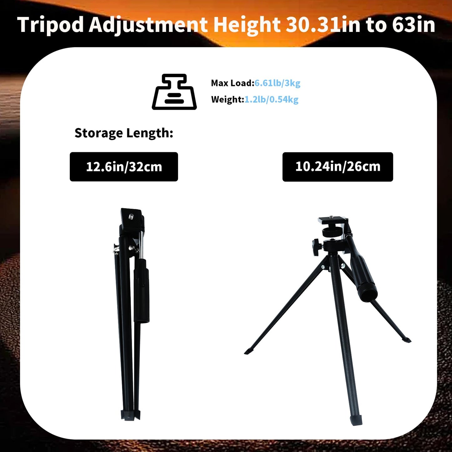 Voopon 25-75x80 HD Spotting Scope - BAK4 Prism Nitrogen-Filled with Phone Adapter, and Carrying Bag for Target Shooting, Hunting, Bird Watching, and Wildlife Viewing - Waterproof Frogproof Telescope