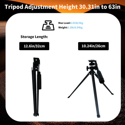 Voopon 25-75x80 HD Spotting Scope - BAK4 Prism Nitrogen-Filled with Phone Adapter, and Carrying Bag for Target Shooting, Hunting, Bird Watching, and Wildlife Viewing - Waterproof Frogproof Telescope