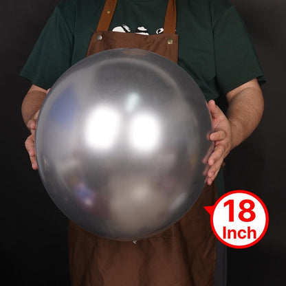 PartyWoo Silver Balloons 20pcs 18 Inch Silver Latex Helium Balloons for Birthday Wedding Anniversary Graduation Bachelorette Engagement Bridal Shower Retirement Party Decorations Silver-G102