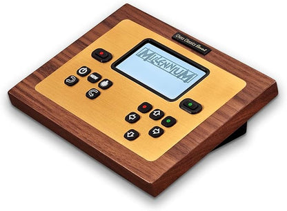 Millennium Chess Classics Exclusive - Electronic Chess Board Set - Chess Teacher &amp Trainer - Auto Sensing Light Up Squares - Smart AI Chess Board for Enhanced Gameplay - Real Wood Hand-Carved Piec