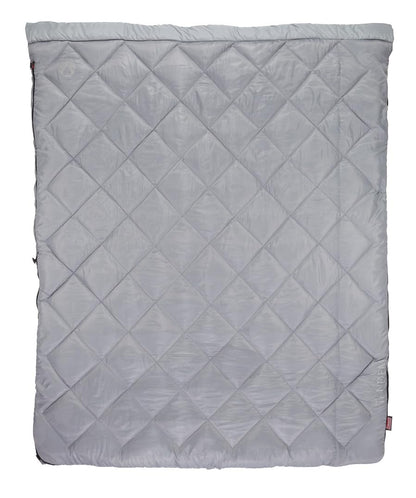 Coleman 45°F Double Sleeping Bag, Queen Size XL Tandem Sleep Sack with Big & Tall Design, Zips Apart into 2 Sleeping Bags, Machine Washable