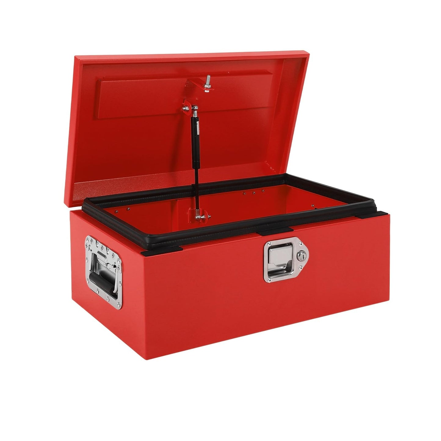 Heavy Duty Steel Metal Tool Box 20x12 Inch for Truck Bed | All-Steel Storage Chest with Lock | Weatherproof & Secure | Fits Full-Size Pickup, RV, Trailer | Industrial-Strength Cross-Bed