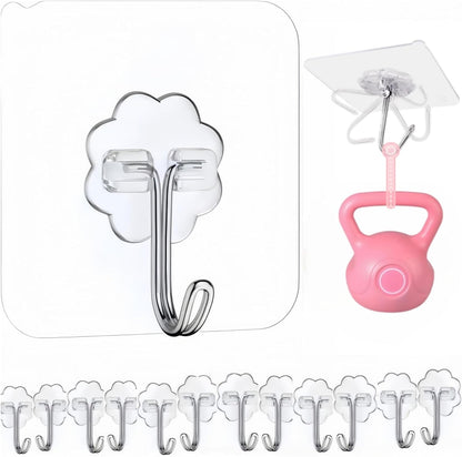 Skiennix Shower Curtain Hooks - Decorative Rhinestone Design - Rustproof Stainless Steel - Set of 12