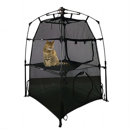 Hi Suyi Portable Pop Up Pet Cat Tents Enclosures for Outside Patio
